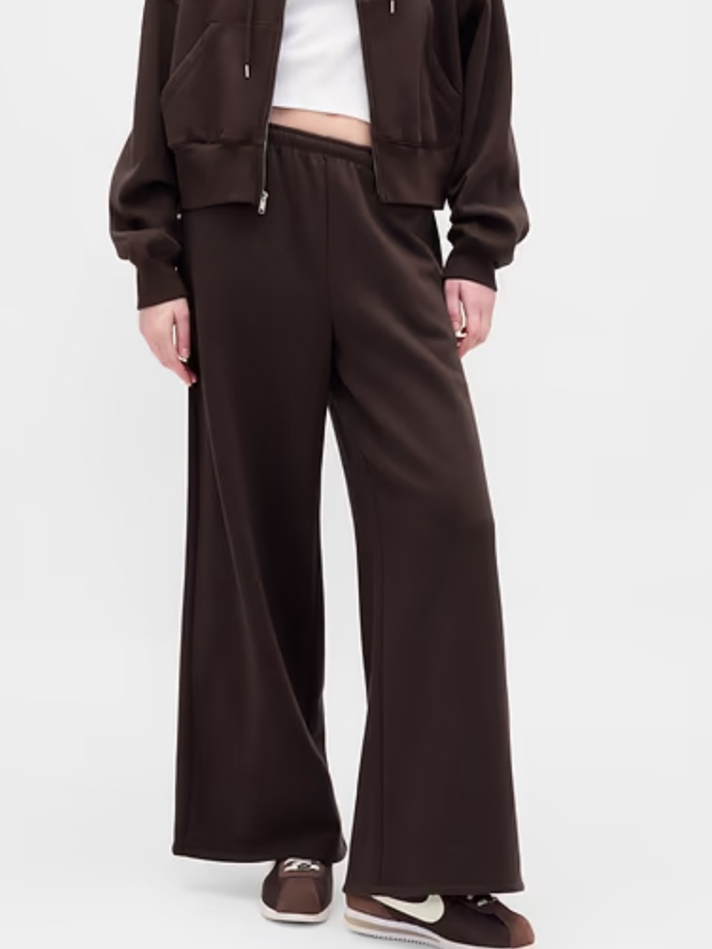 Gap Sweatpants Women’s Baggy Wide-Leg Size XXS Vintagesoft Brown Lounge